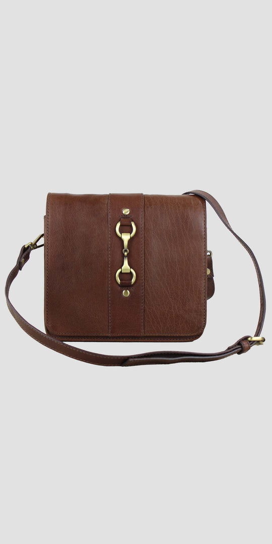 Julia Side Bag Natural Leather Brown