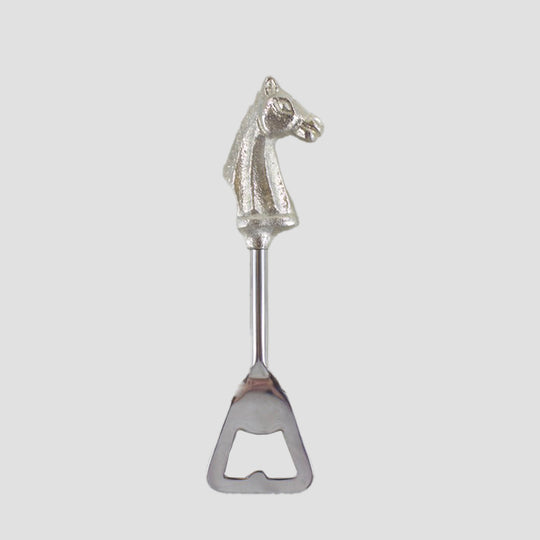 Silver Horse Head Bottle Opener