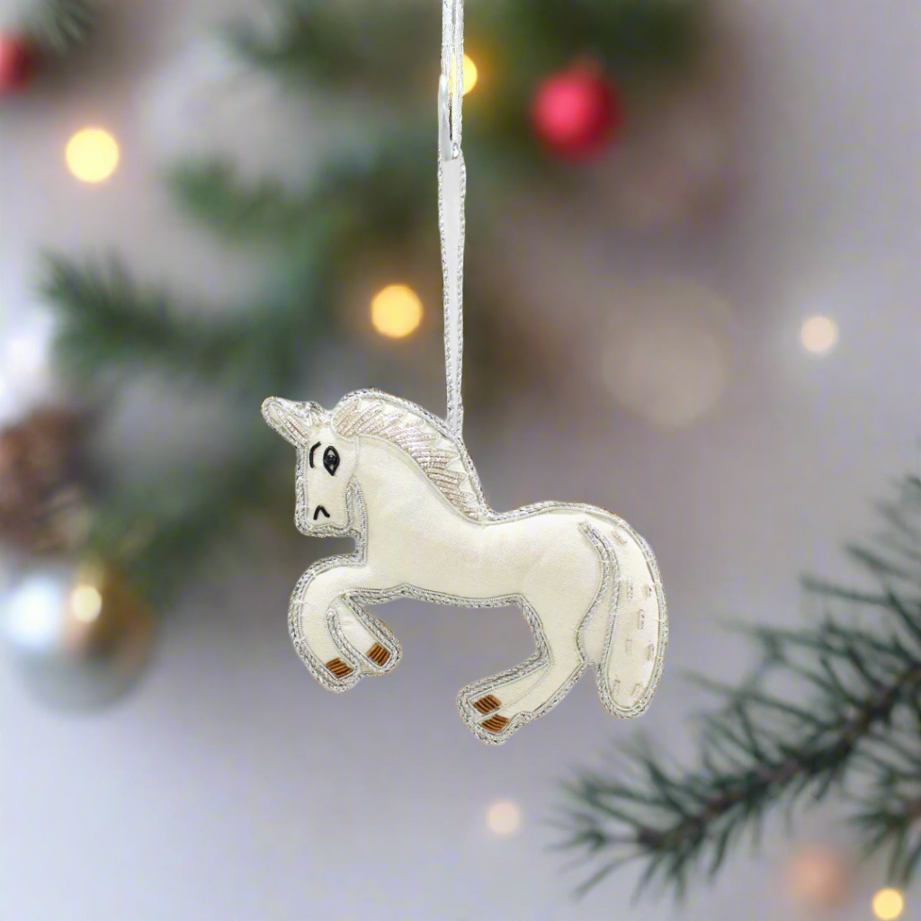 Horse Hanging Decoration (White)