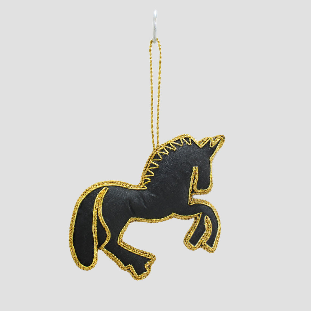 Horse Hanging Decoration (Black)
