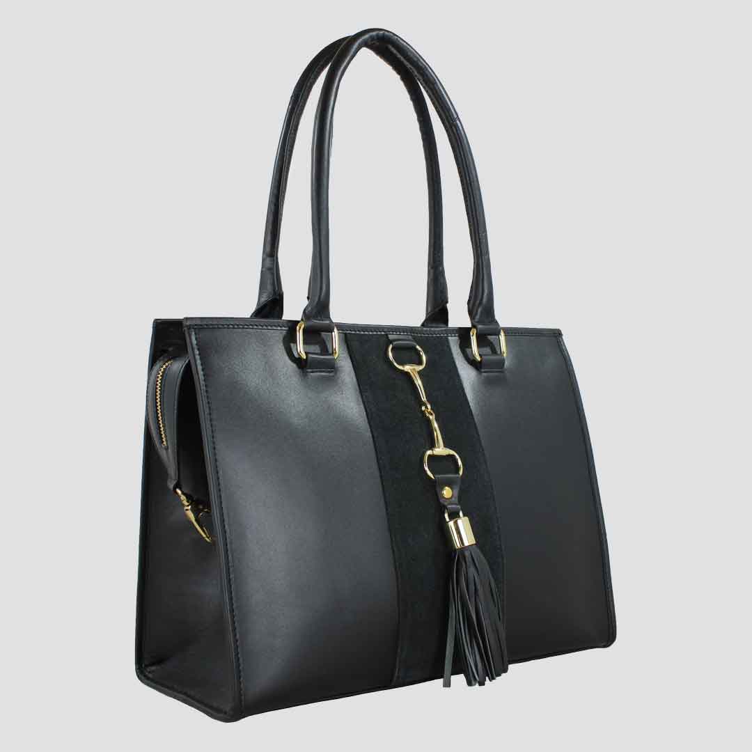 Alice Snaffle Handbag Gold Label Edition Black