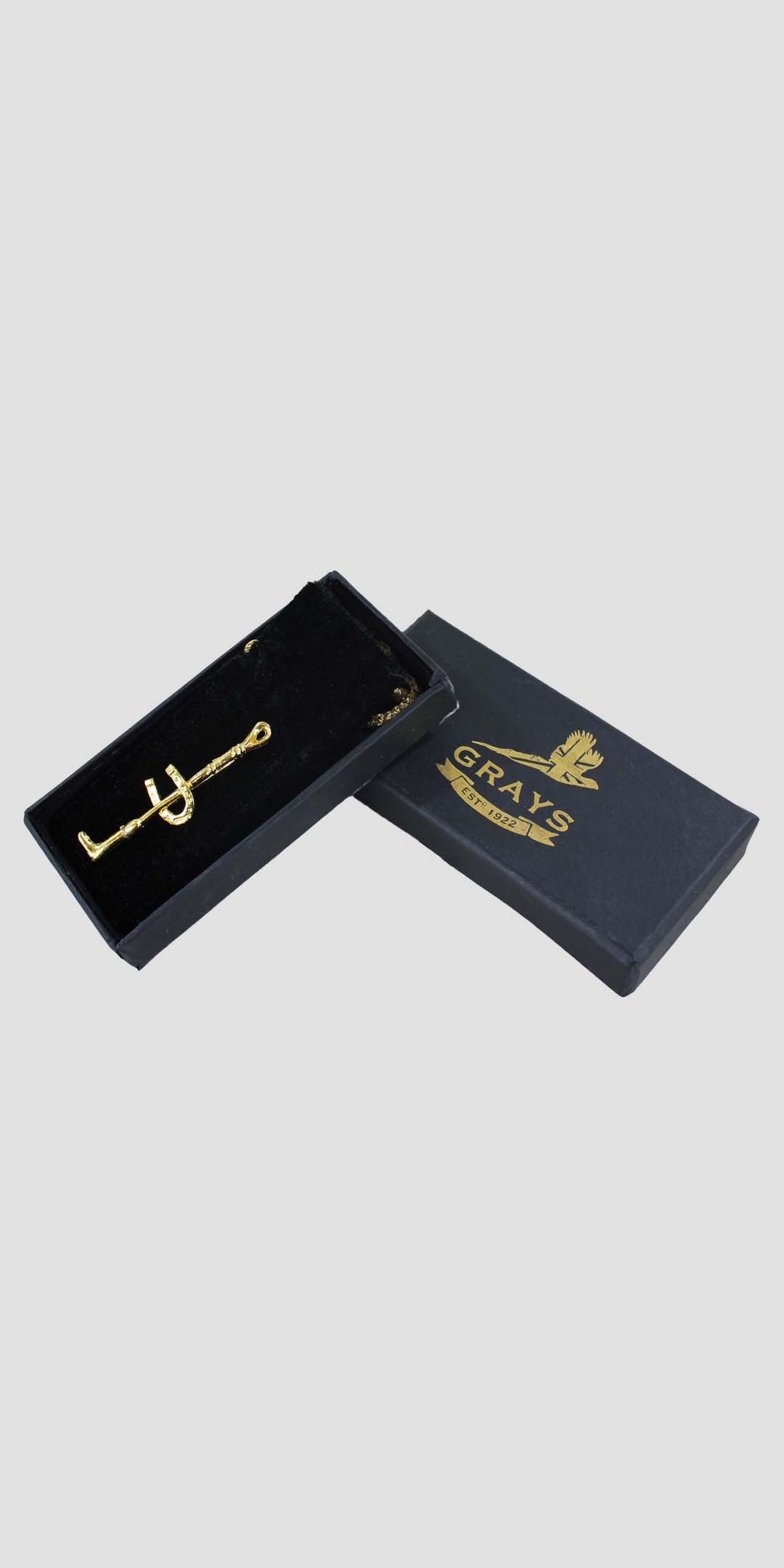 Gold Horseshoe Stock Pin