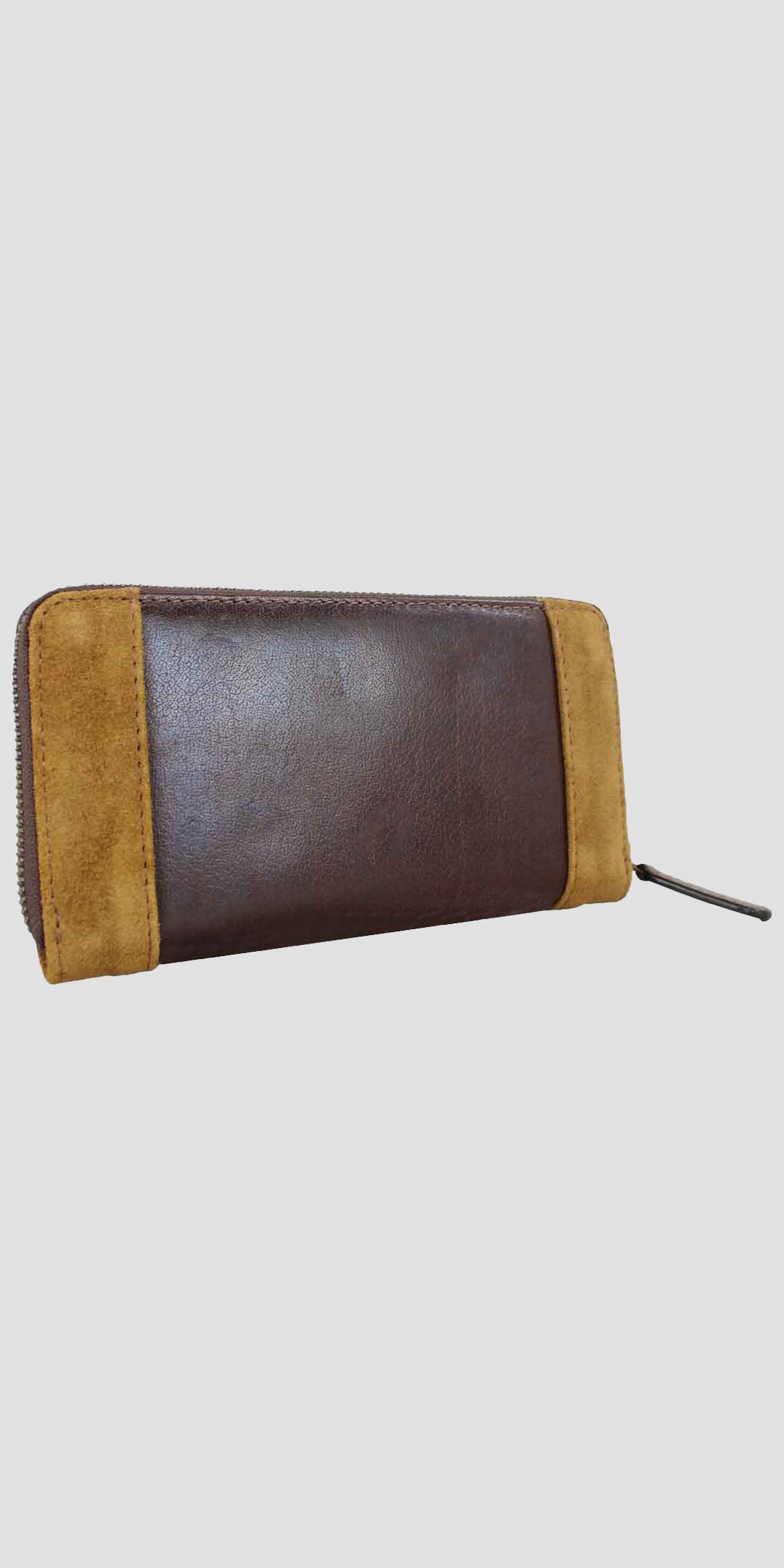Sally Purse Leather And Suede Brown