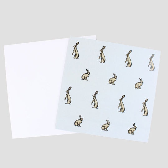 Hares Greeting Card