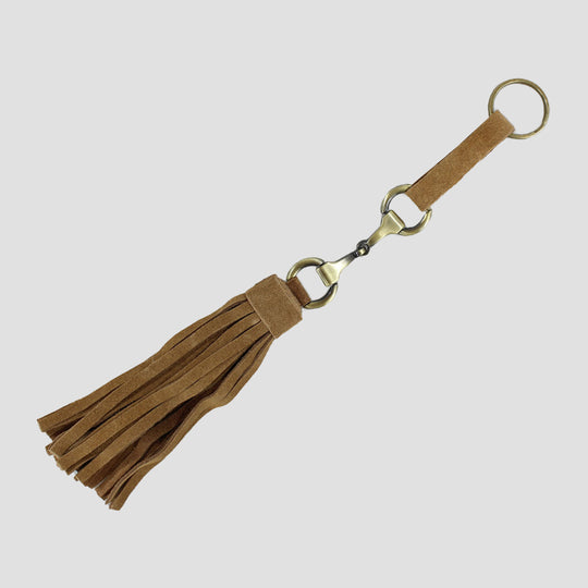 Snaffle Keyring Tan