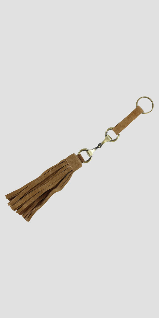 Snaffle Keyring Tan