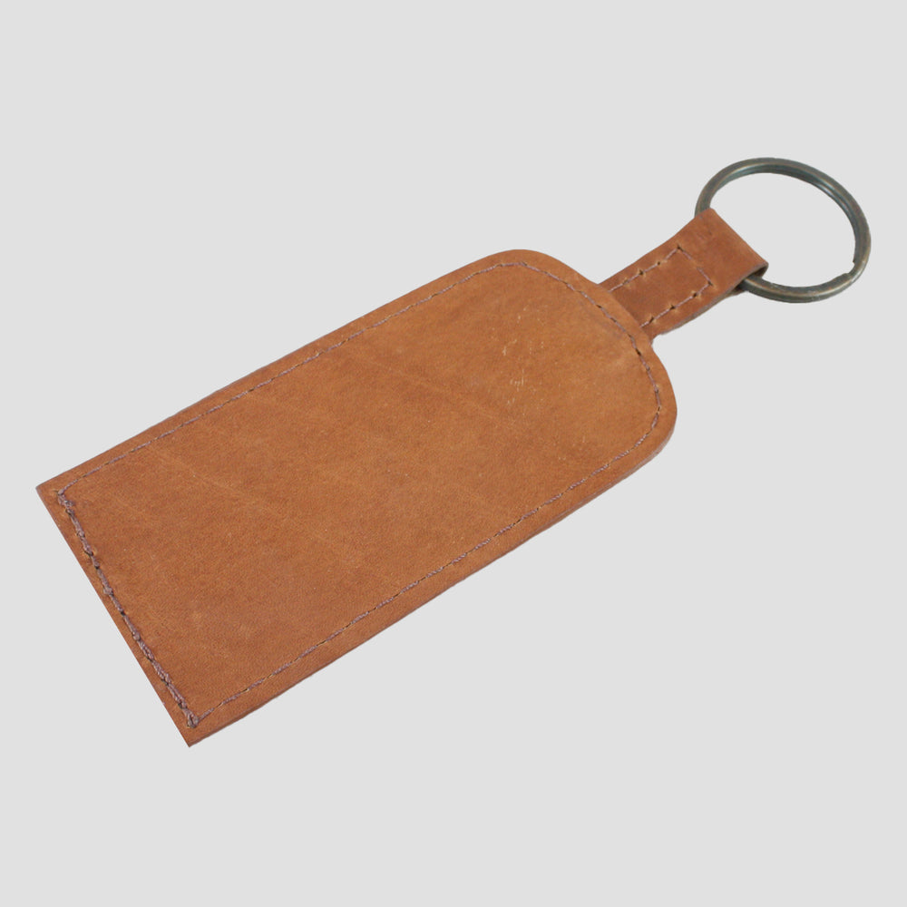 Keyring With Snaffle Soft Cow Leather Tan