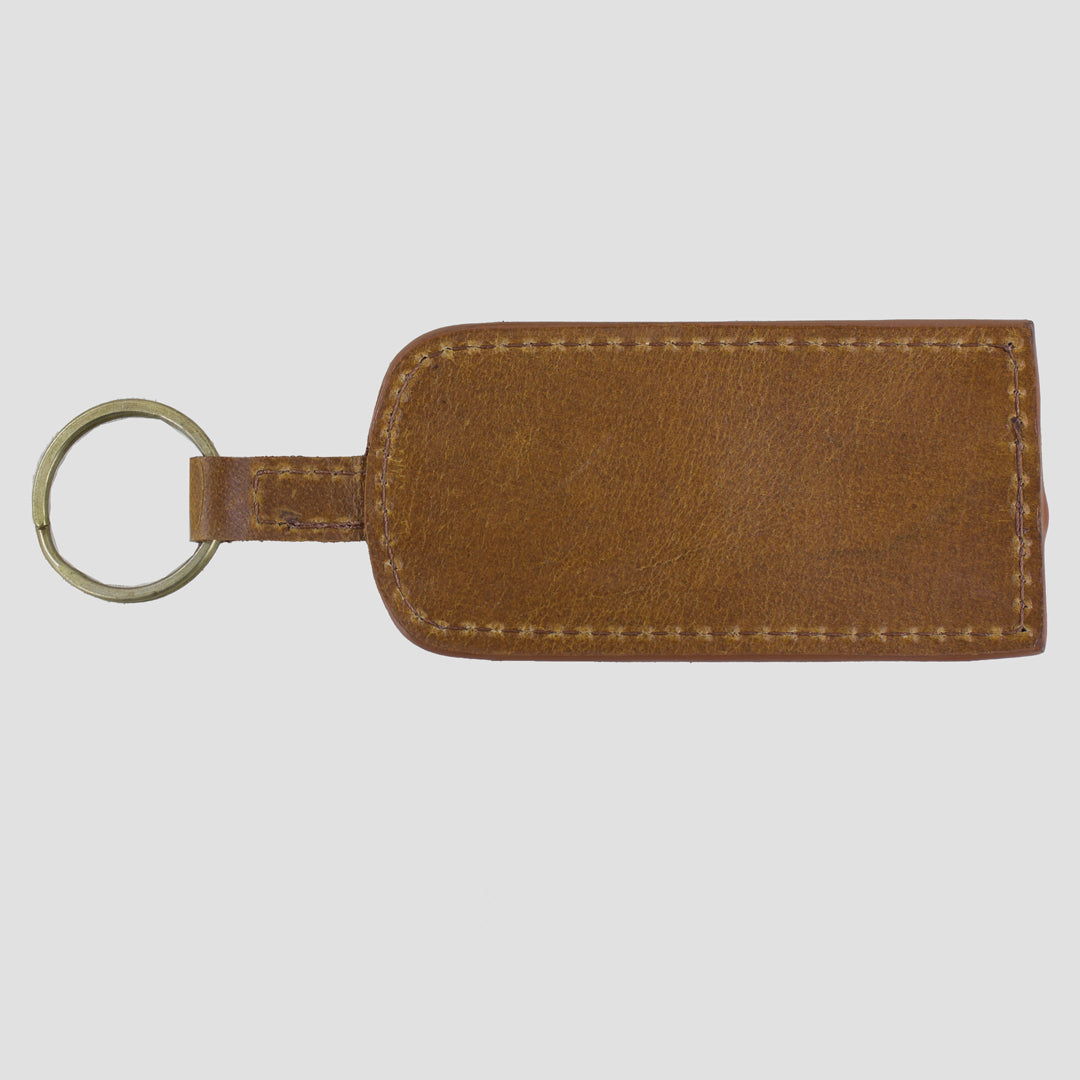 Keyring With Snaffle Antique Tan