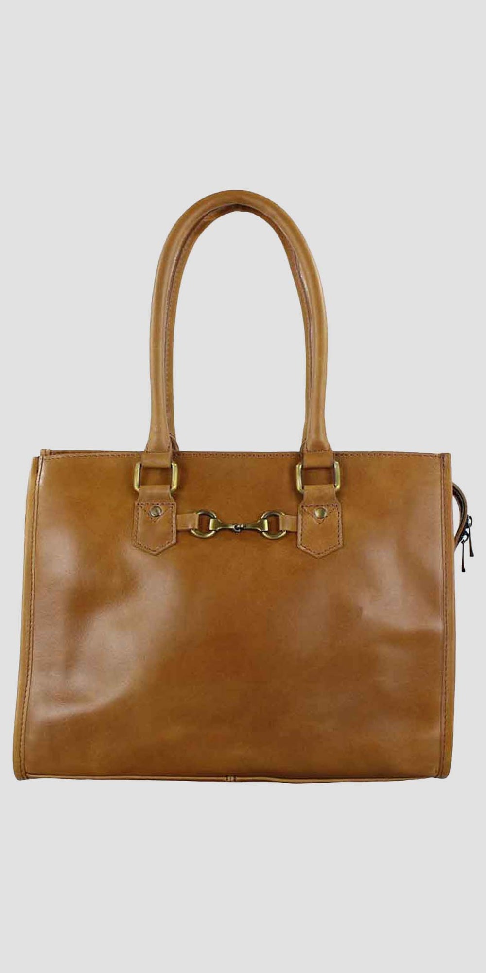 Abigail Snaffle Handbag In Antique Tan