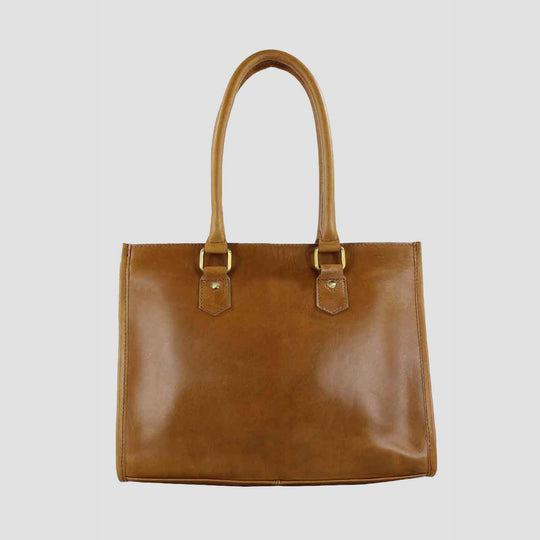 Abigail Snaffle Handbag In Antique Tan
