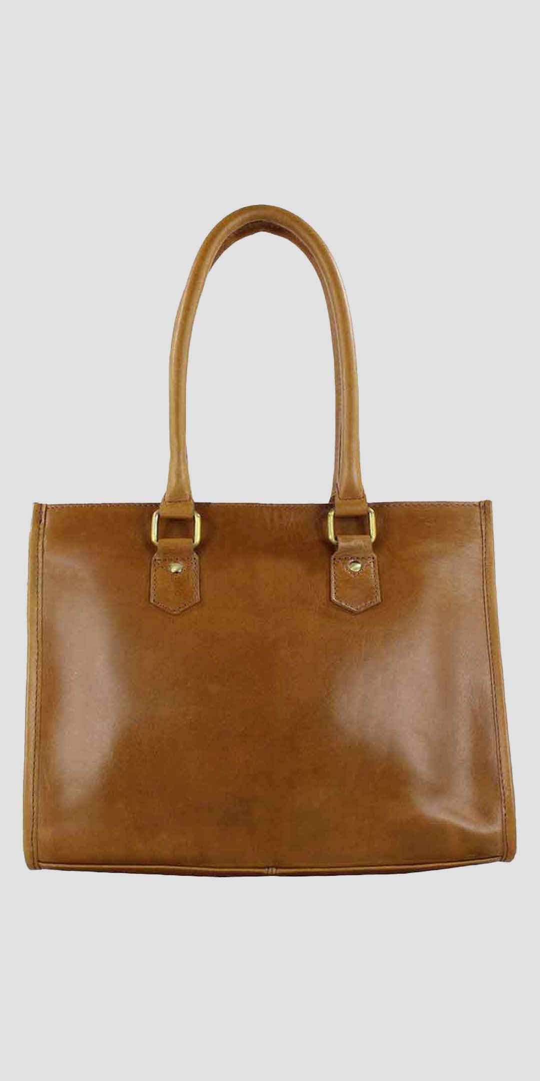 Abigail Snaffle Handbag In Antique Tan