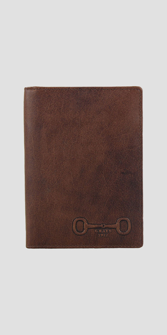 Barrington Passport Holder Brown