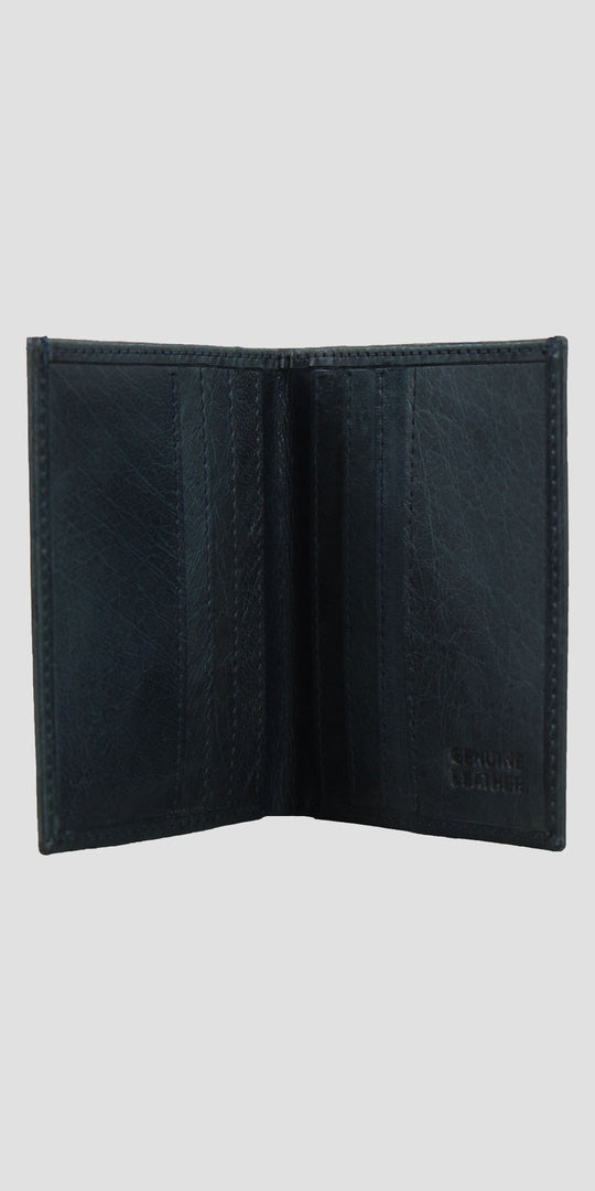 Folding Embossed Card Slip Navy