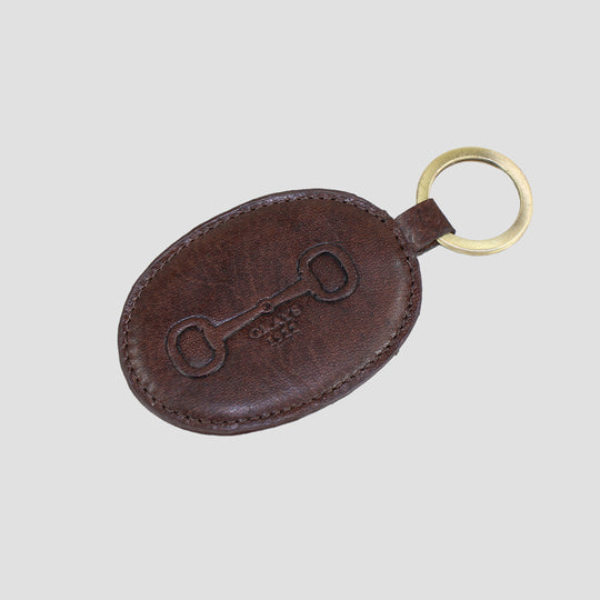 Barrington Leather Keyring Brown