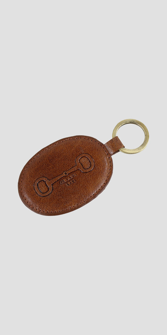 Barrington Leather Keyring Tan