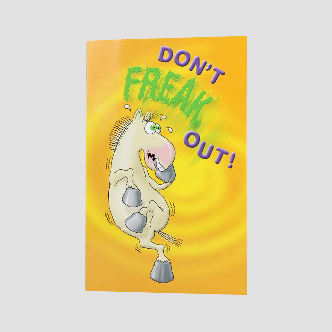 Don't Freak Out Horse Card