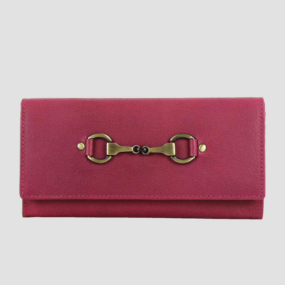 Jane Purse Leather Snaffle Pink