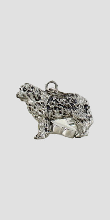 Charm Keyring Mountain Dog