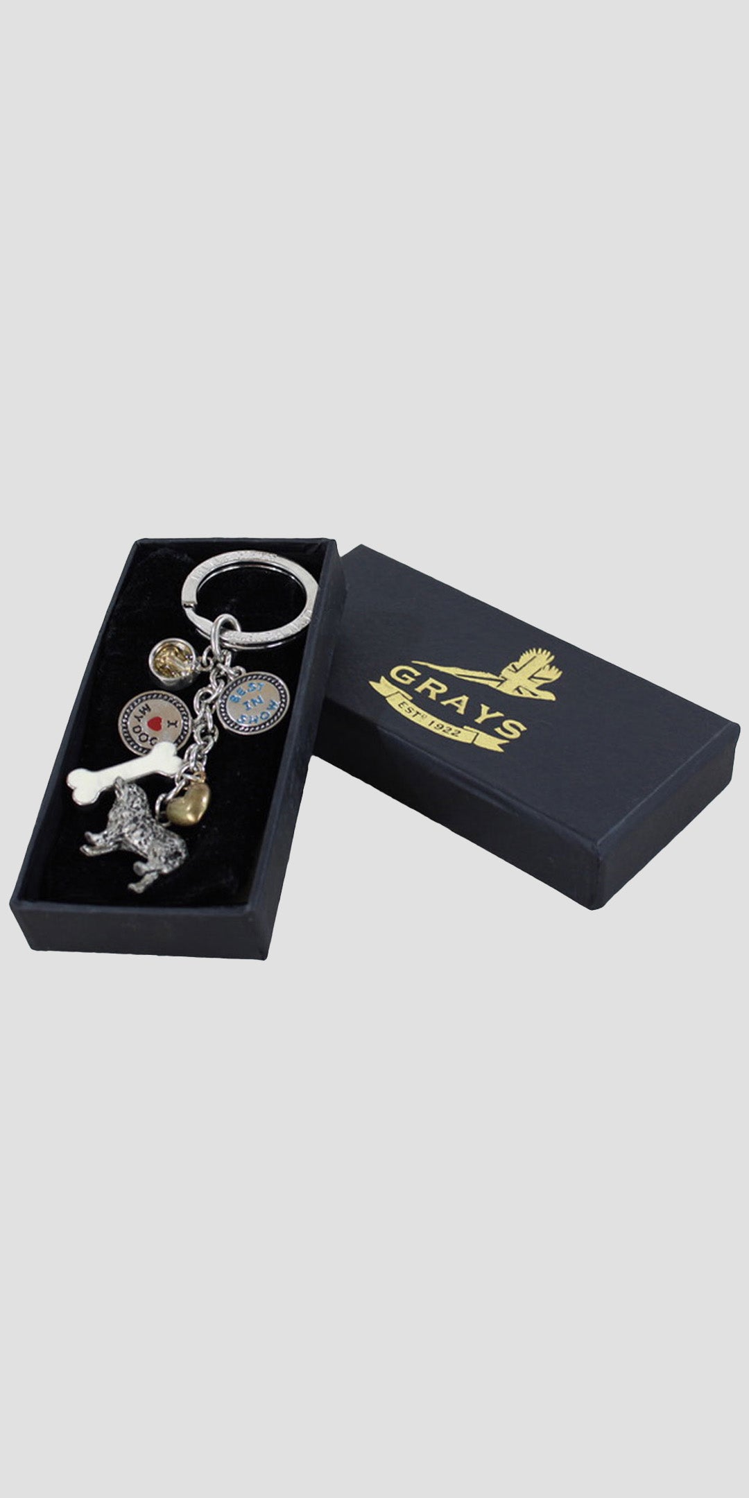 Charm Keyring Mountain Dog