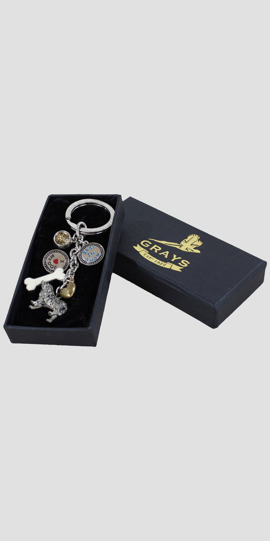 Charm Keyring Mountain Dog