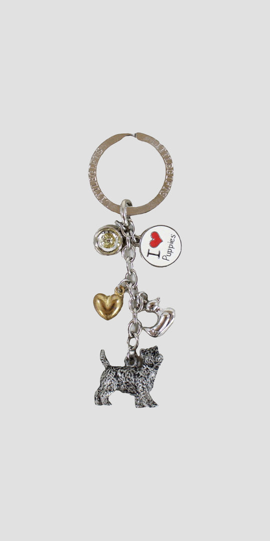 Charm Keyring Terrier Dog