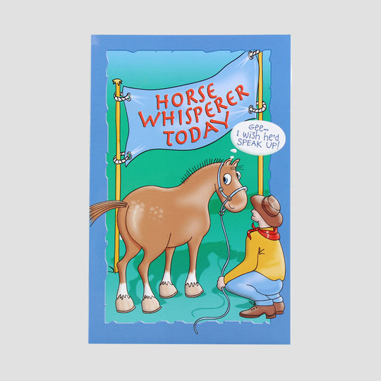 Horse Whisperer Horse Crazy Card