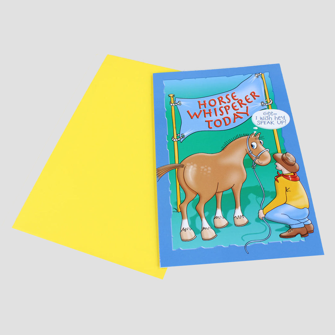 Horse Whisperer Horse Crazy Card