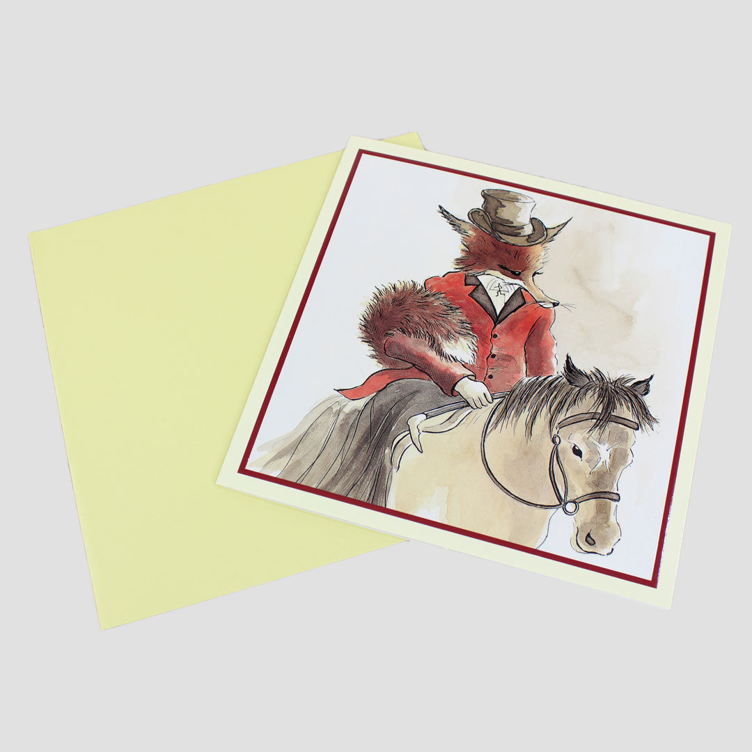 Lady Fox Farcical Foxes Card