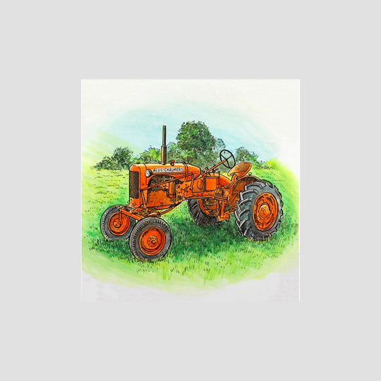 Classic Red Tractor Card