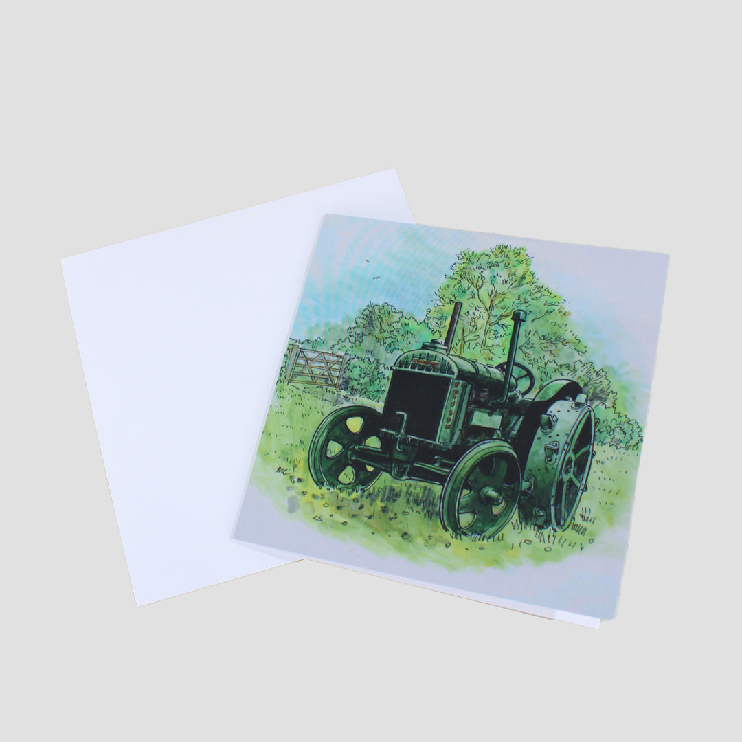 Classic Green Tractor Card