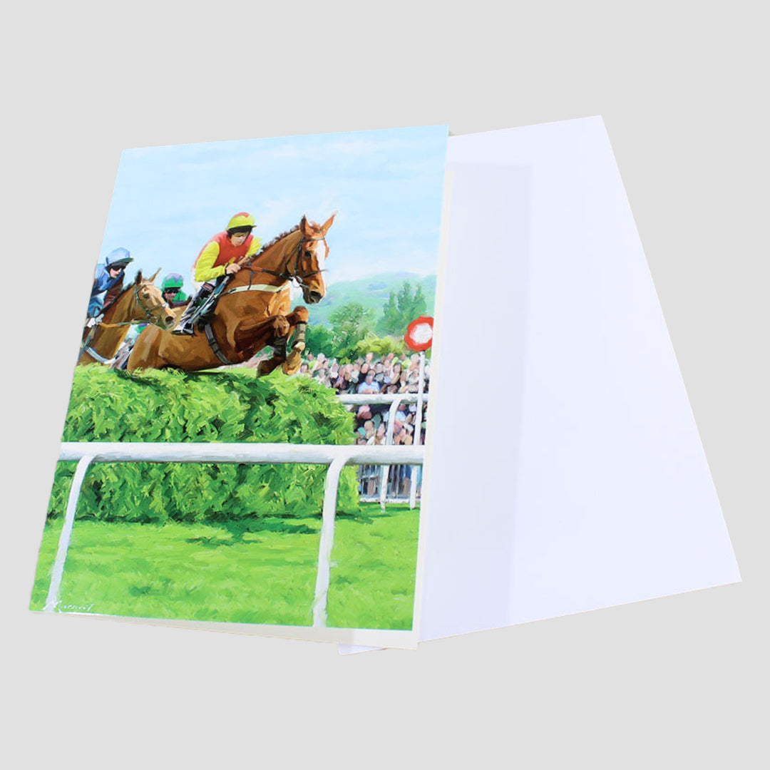 Over The Last Horse Card From Country Cards