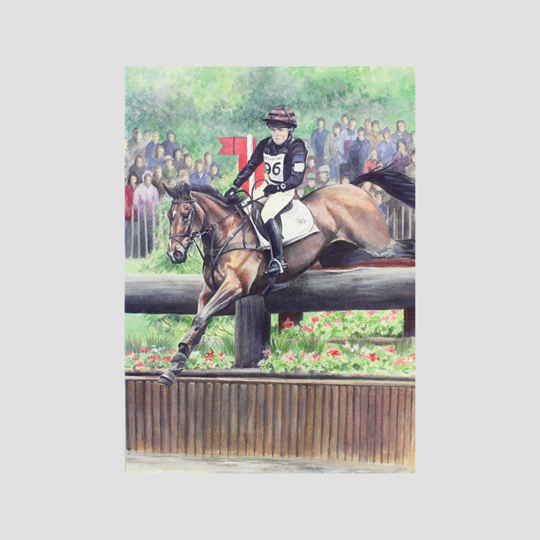 Supreme Rock And Pippa Funnell At Badminton Caroline Cook Card