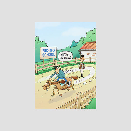 Riding School Horse Card From Rainbow Cards