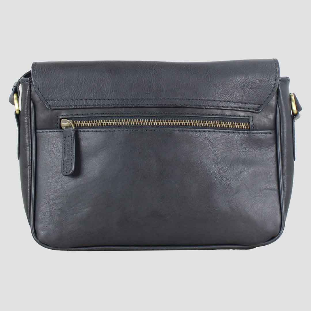 Charlotte Snaffle Bag Black Full Leather