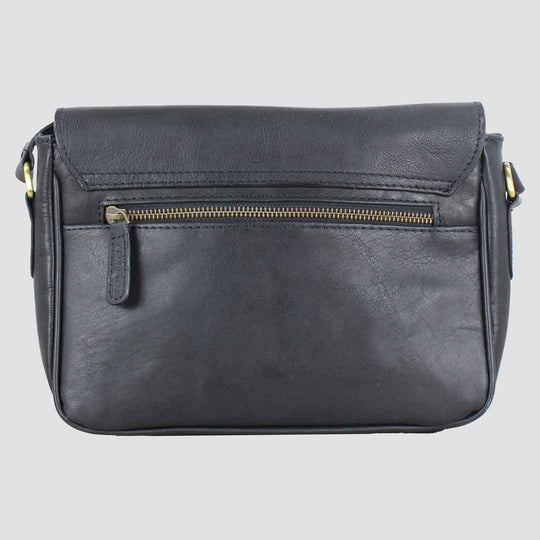 Charlotte Snaffle Bag Black Full Leather