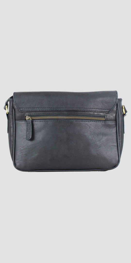 Charlotte Snaffle Bag Black Full Leather