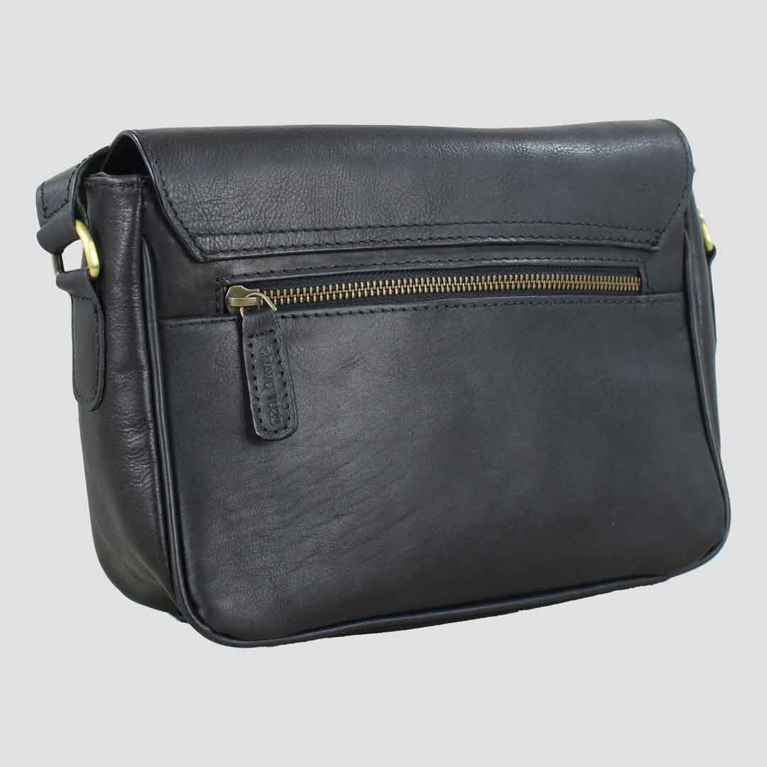 Charlotte Snaffle Bag Black Full Leather
