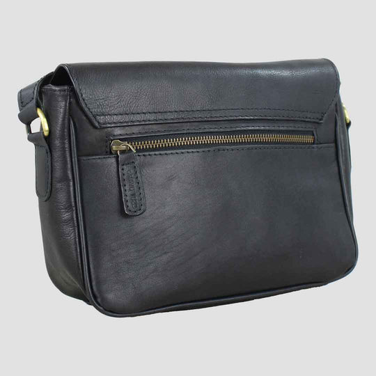 Charlotte Snaffle Bag Black Full Leather