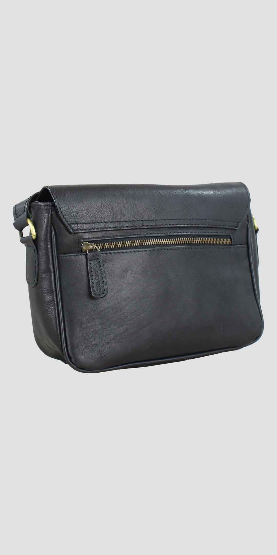 Charlotte Snaffle Bag Black Full Leather
