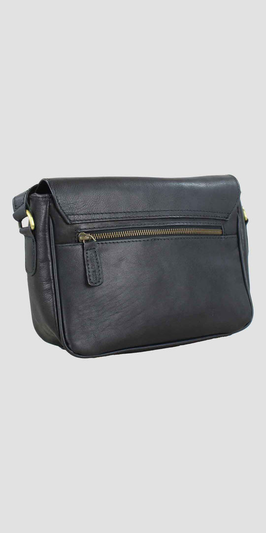 Charlotte Snaffle Bag Black Full Leather
