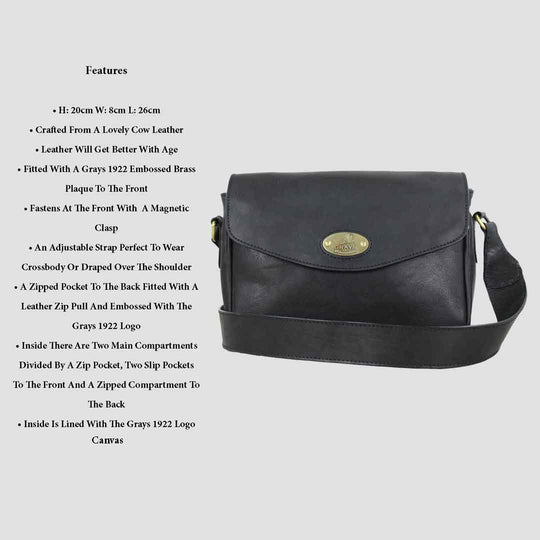 Charlotte Bag Black Full Leather