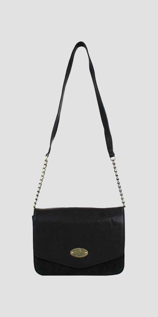 Emma Evening Bag Black And Suede