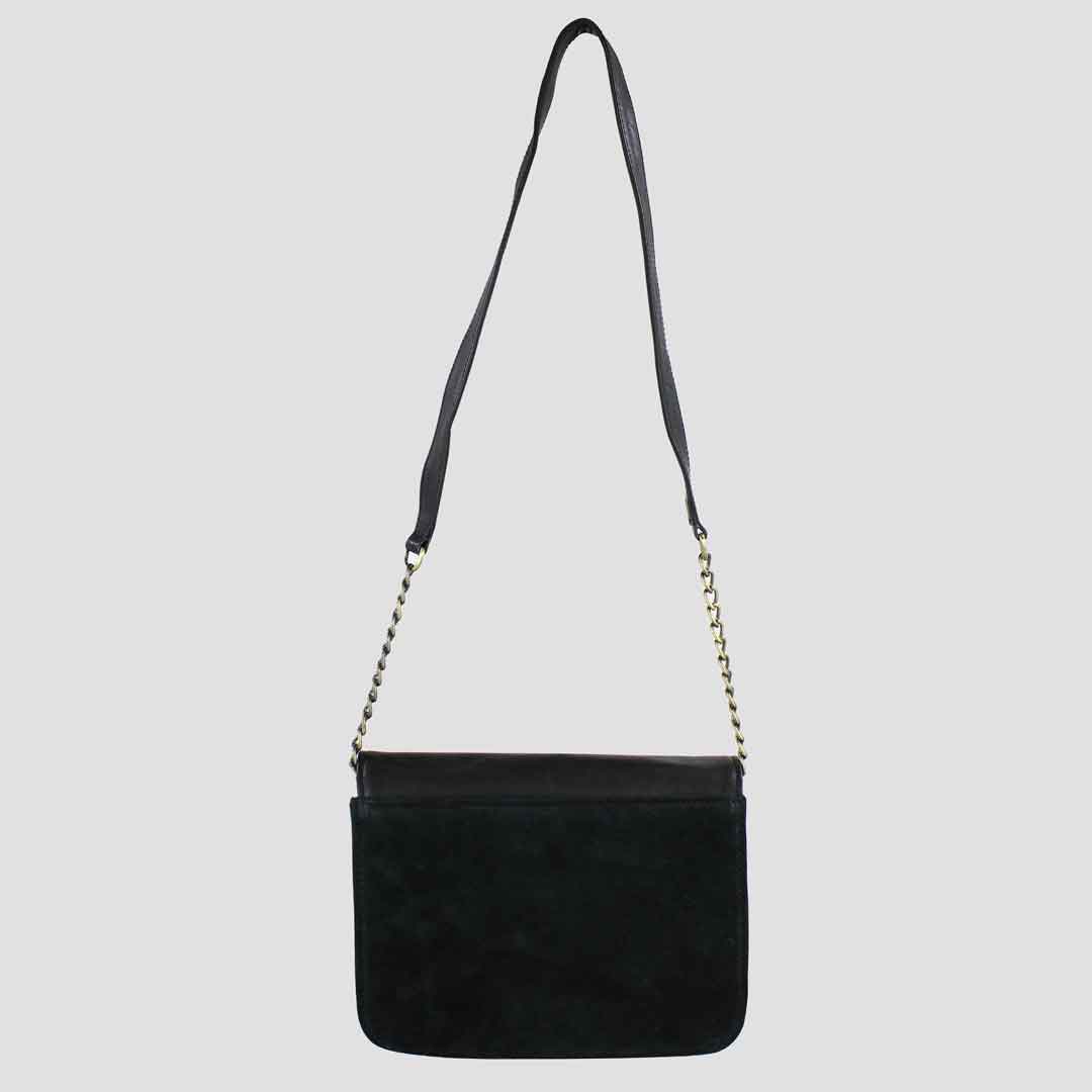 Emma Evening Bag Black And Suede