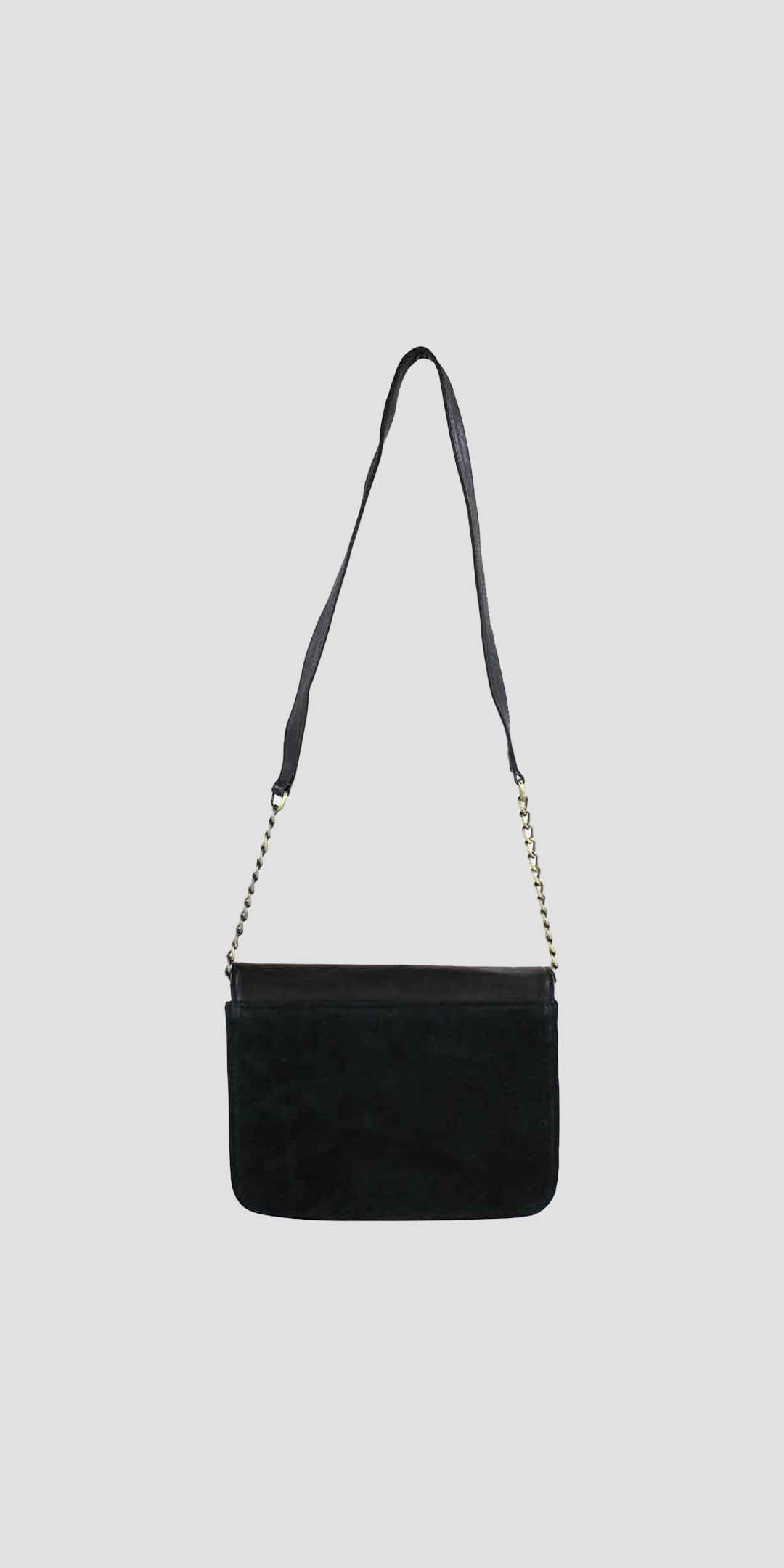 Emma Evening Bag Black And Suede