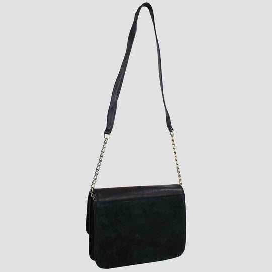 Emma Evening Bag Black And Suede