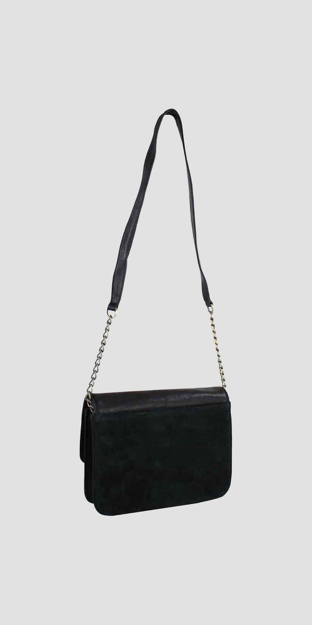 Emma Evening Bag Black And Suede