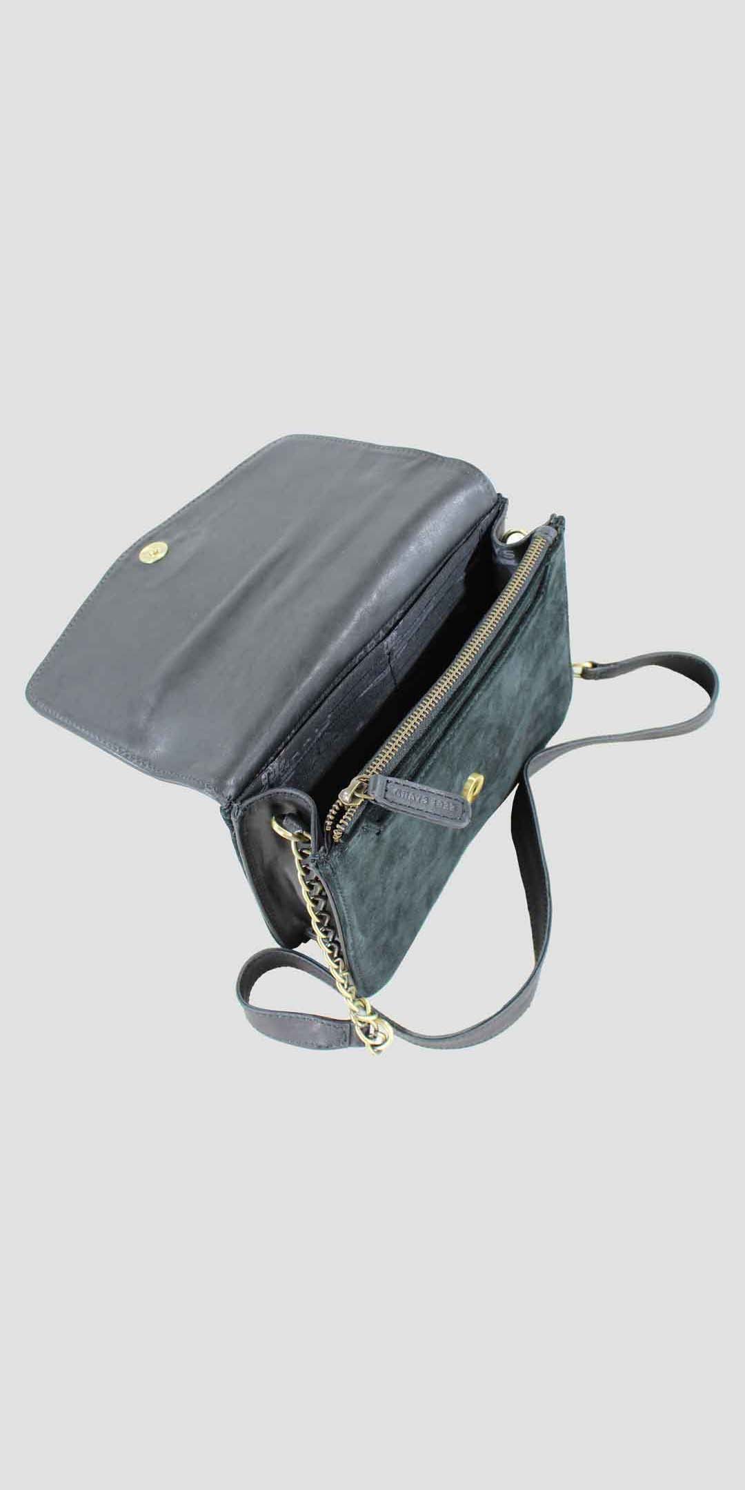 Emma Evening Bag Black And Suede