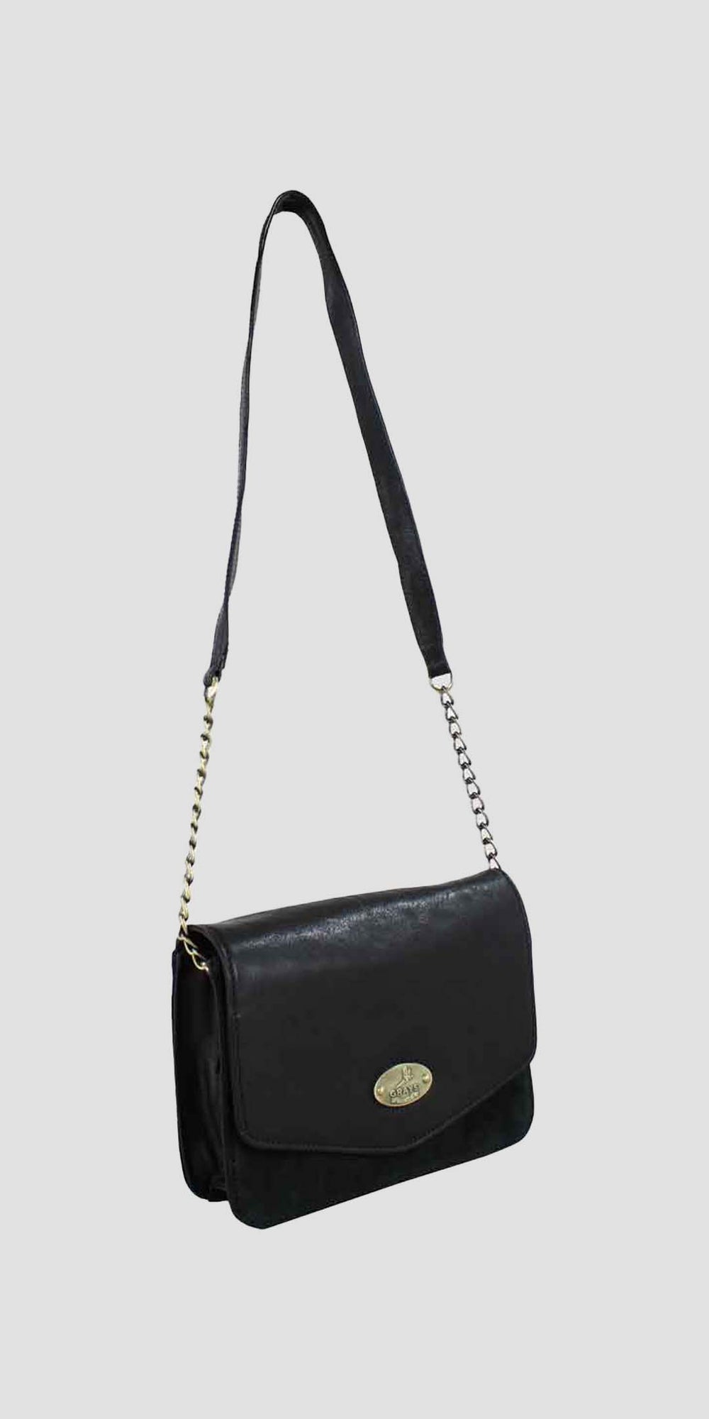 Emma Evening Bag Black And Suede