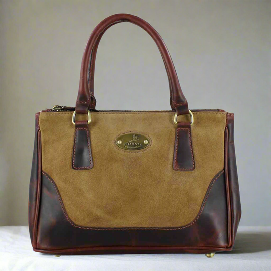 Jodie Handbag Brown and Suede