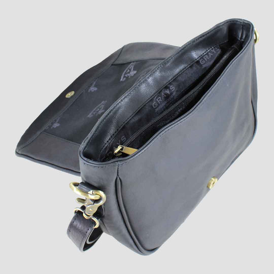 Lucy Saddle Bag Black